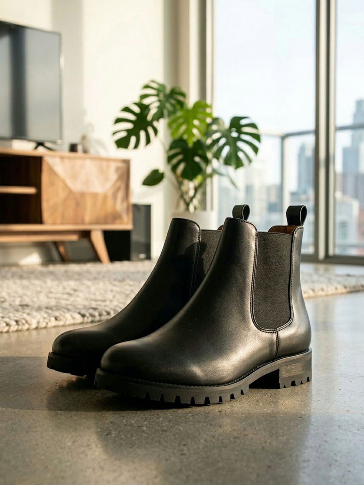 Luxe Deep Tread Chelsea Boots