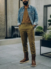 Pull On Rig Boots in Chestnut