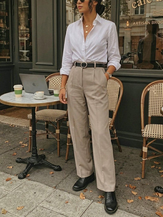 Wide Fit Oxford Brogues in Tan