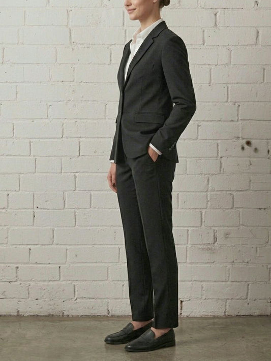 Two Piece Suit Jacket in Black