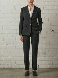 Two Piece Suit Trousers in Black