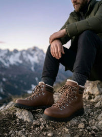 WVSport Insulated Waterproof Alpine Trail Hiking Boots in Chestnut