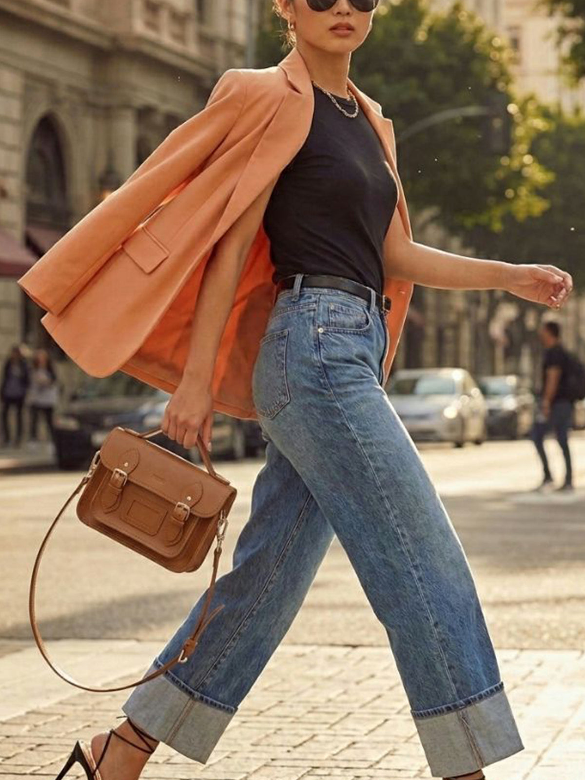 Mini Satchel in Chestnut