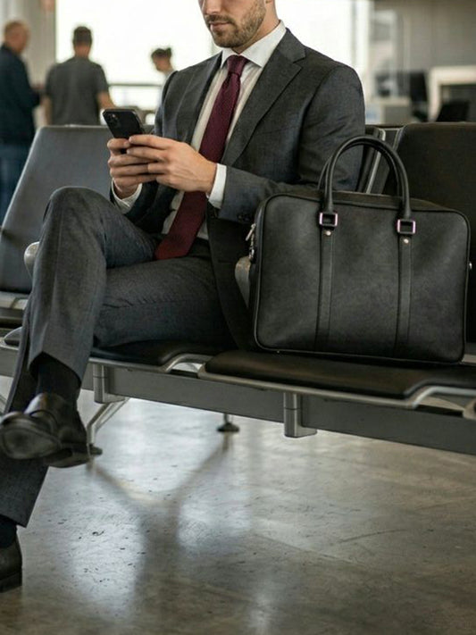 Slim Briefcase in Black
