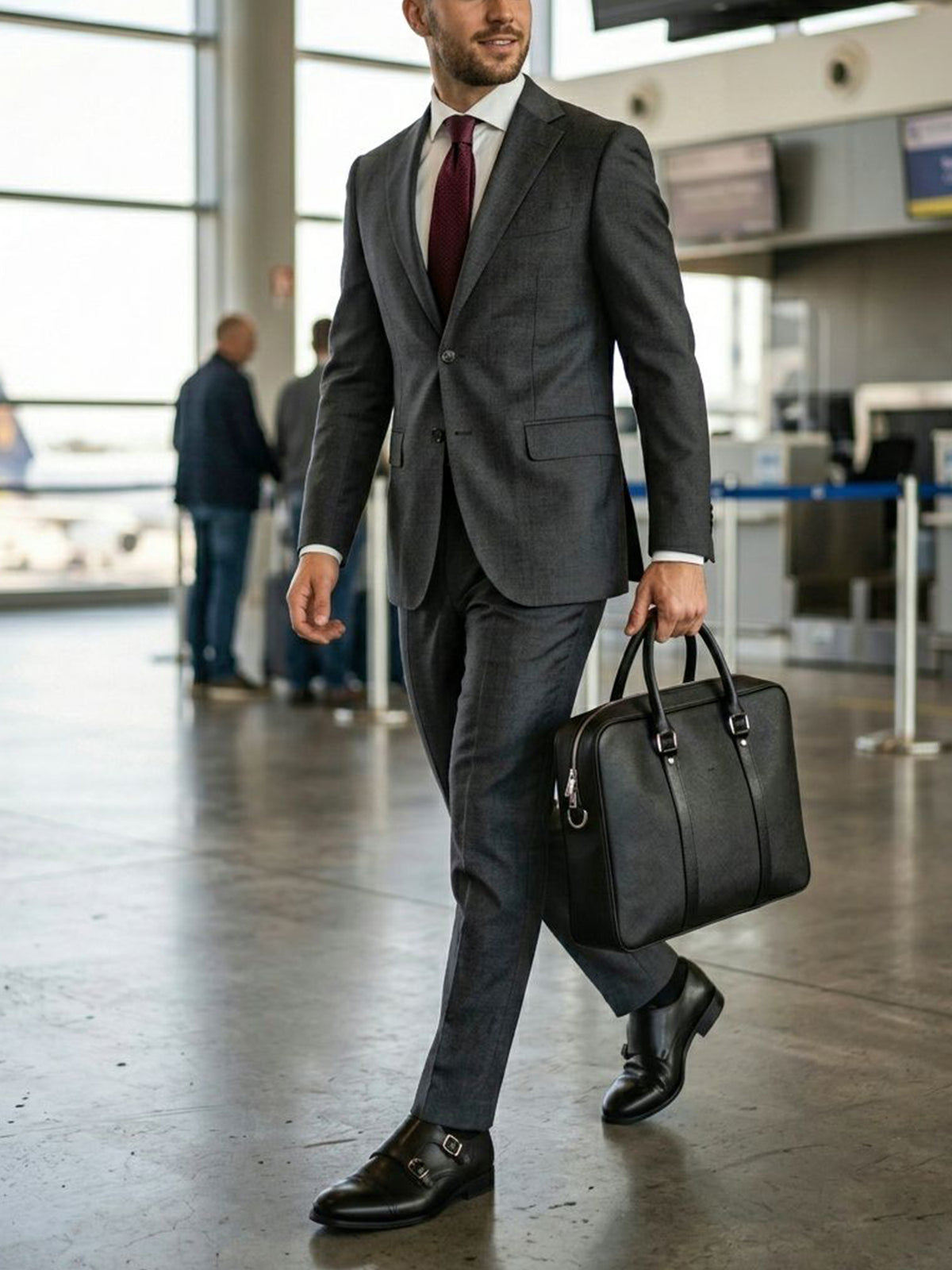 Slim Briefcase in Black