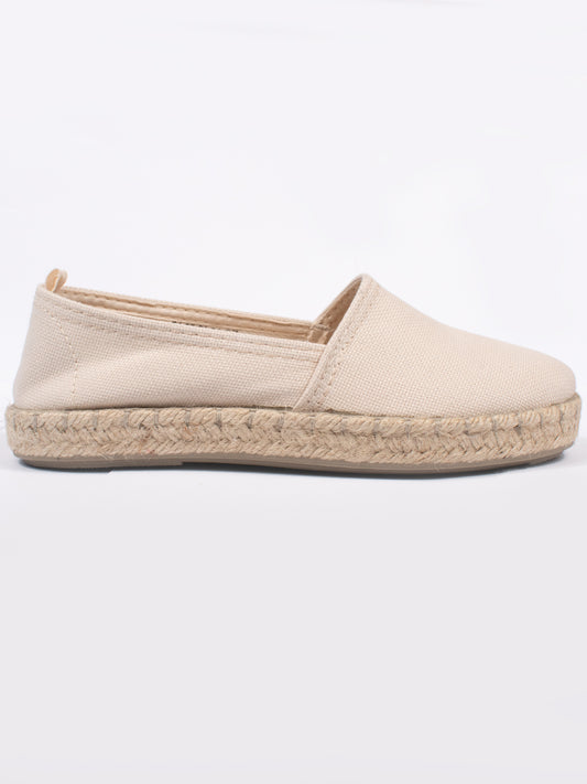 Recycled Espadrille Loafers in Black Canvas