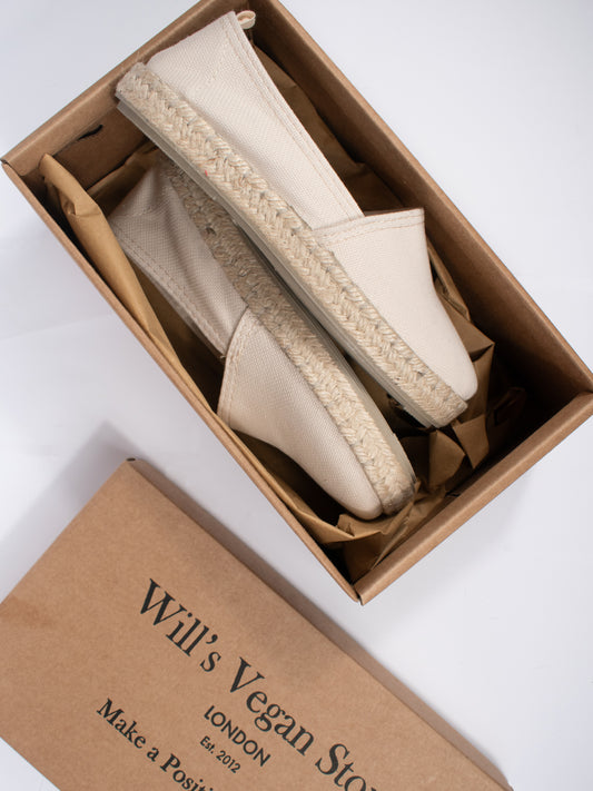 Recycled Espadrille Loafers in Black Canvas