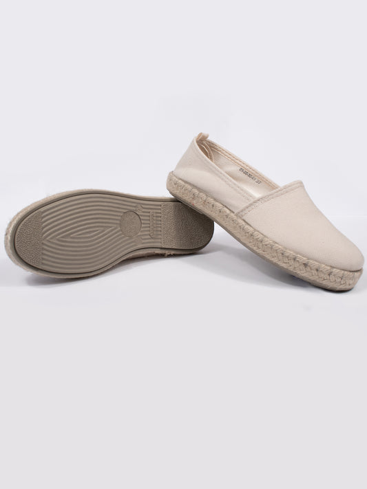 Recycled Espadrille Loafers in Black Canvas
