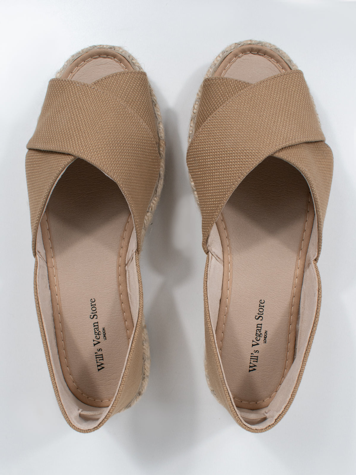 Recycled Espadrille Cross Over Straps