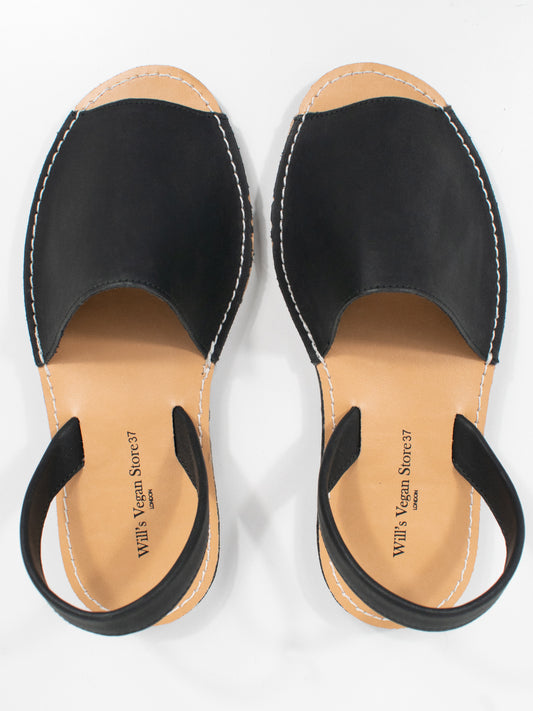 Flat Sandals in Black