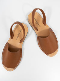 Flat Sandals in Tan