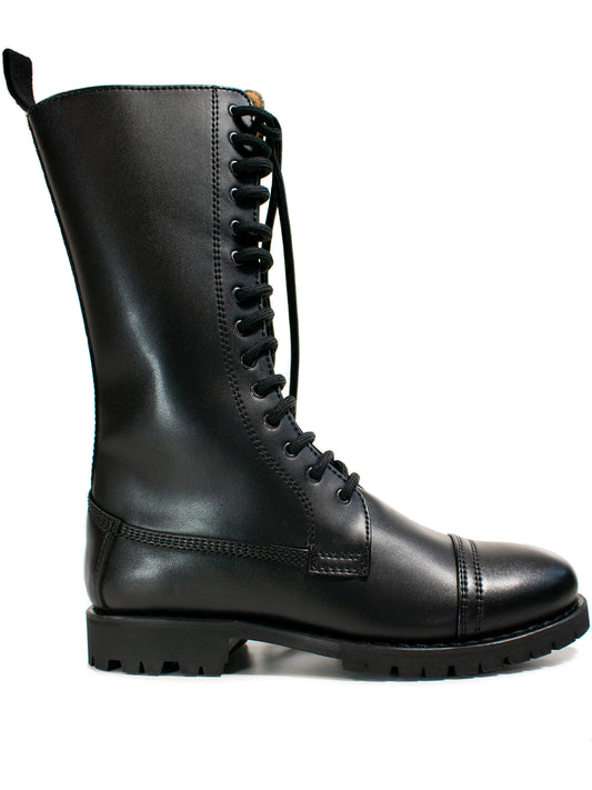 Goodyear Welt 14 Eye Boots in Black