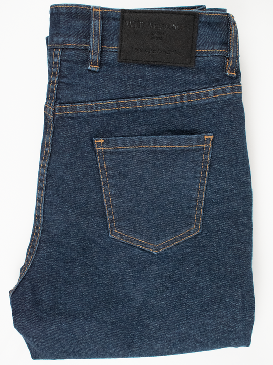 Classic Slim Fit Recycled Denim Jeans in Blue