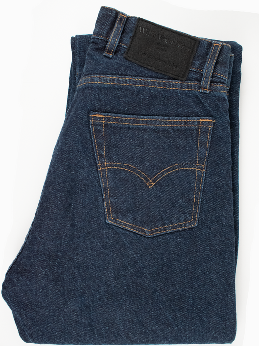 Classic Straight Leg Recycled Denim Jeans in Blue