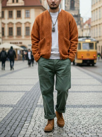 Moccasin Boots in Brown Vegan Suede