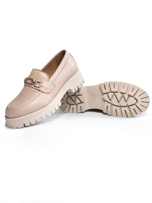 Track Sole Loafers in Black