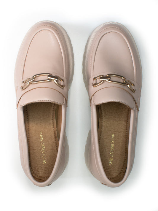 Track Sole Loafers in Black