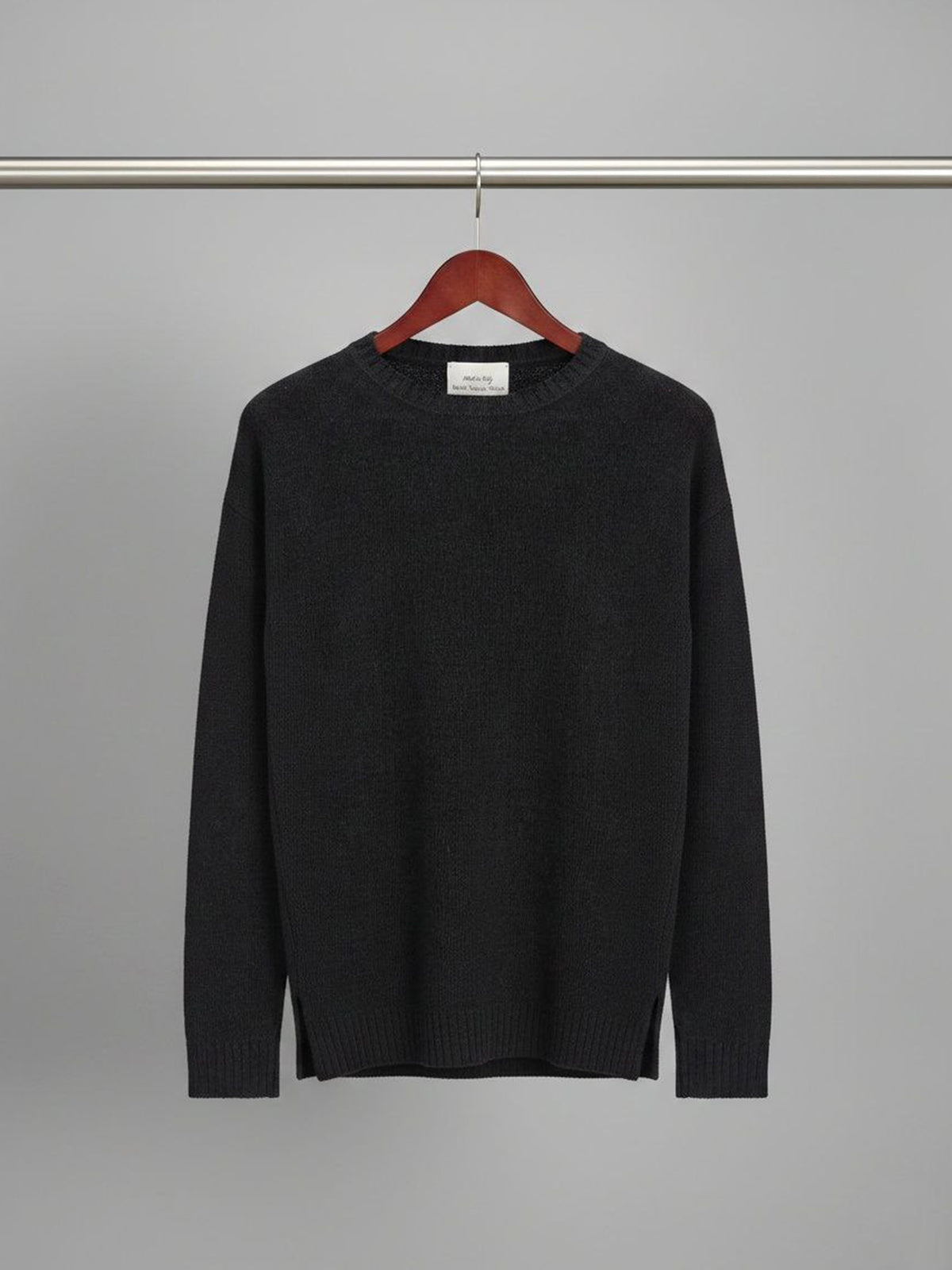 Slouch Knit Jumper in Black Knit