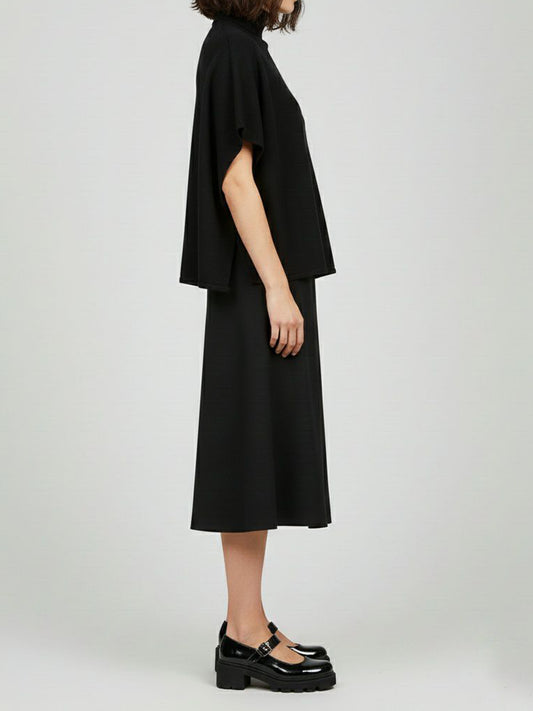 Track Sole Mary Janes in Black