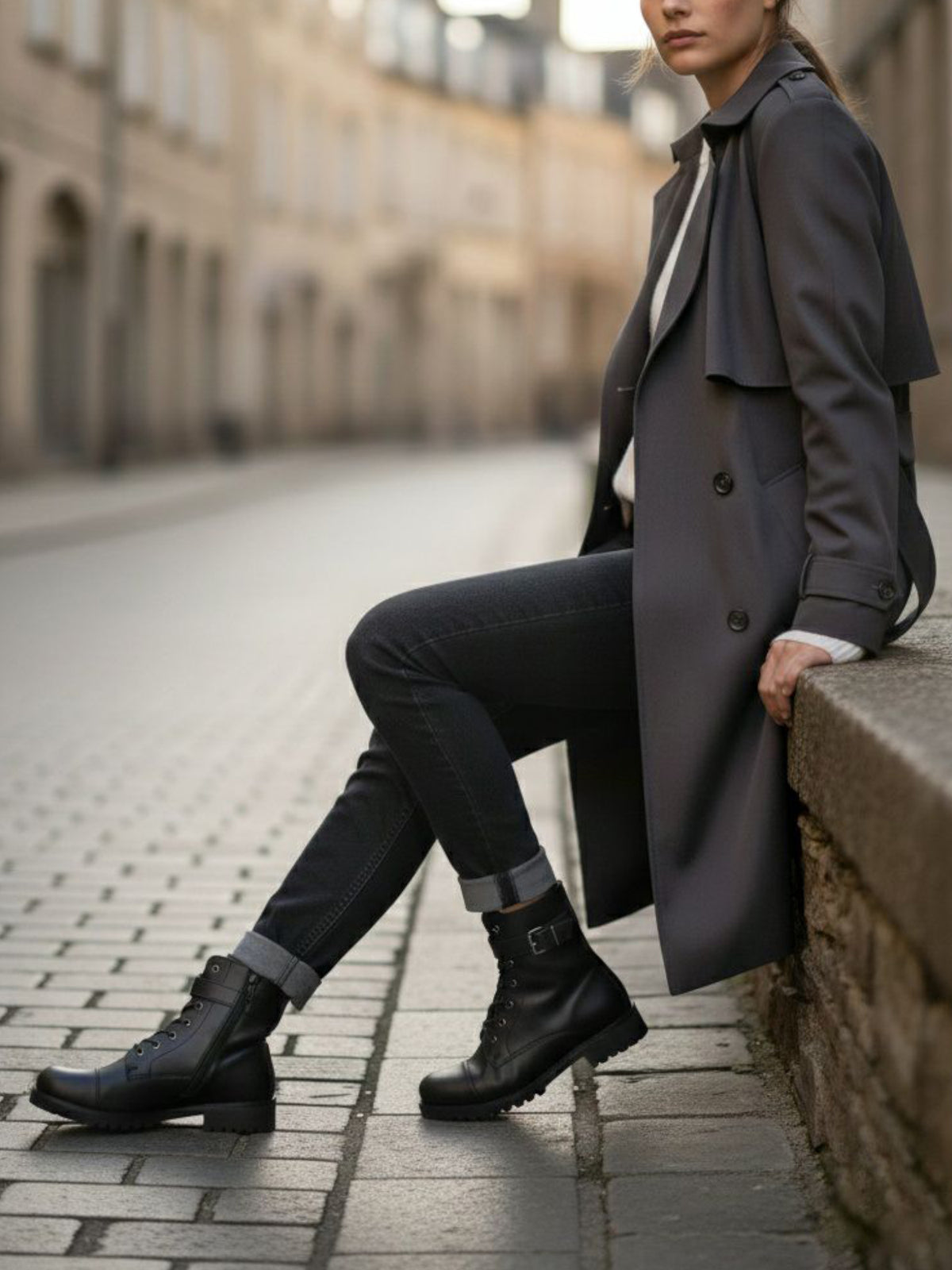 Buckled Work Boots