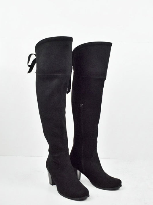 Over the Knee Boots in Black