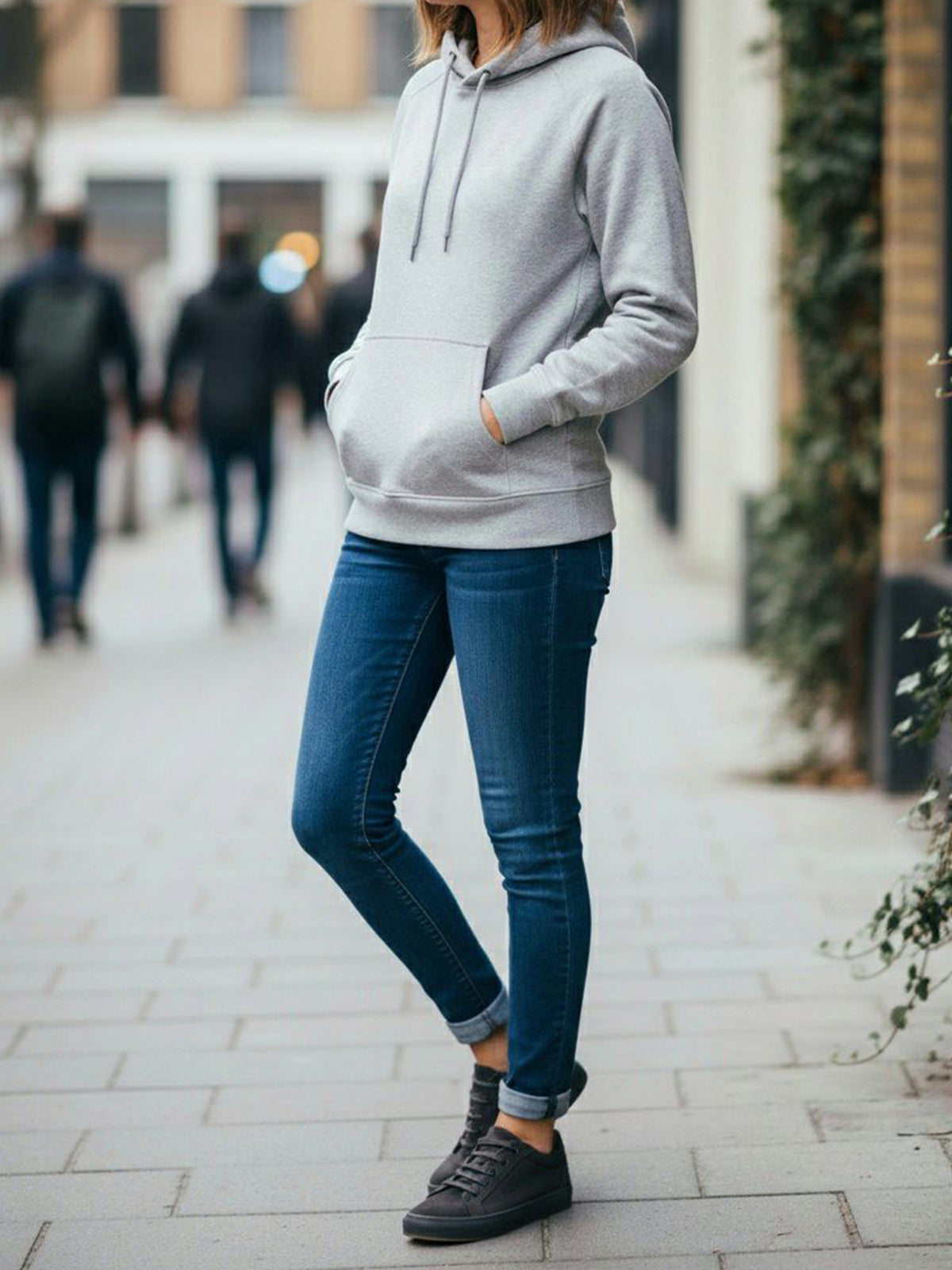 Vegan Suede Sneakers in Grey Vegan Suede