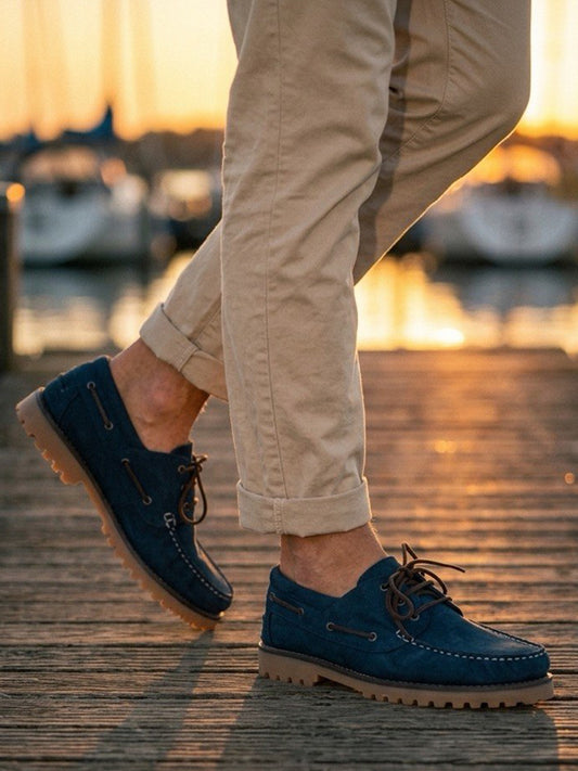 Deck Shoes in Dark Blue