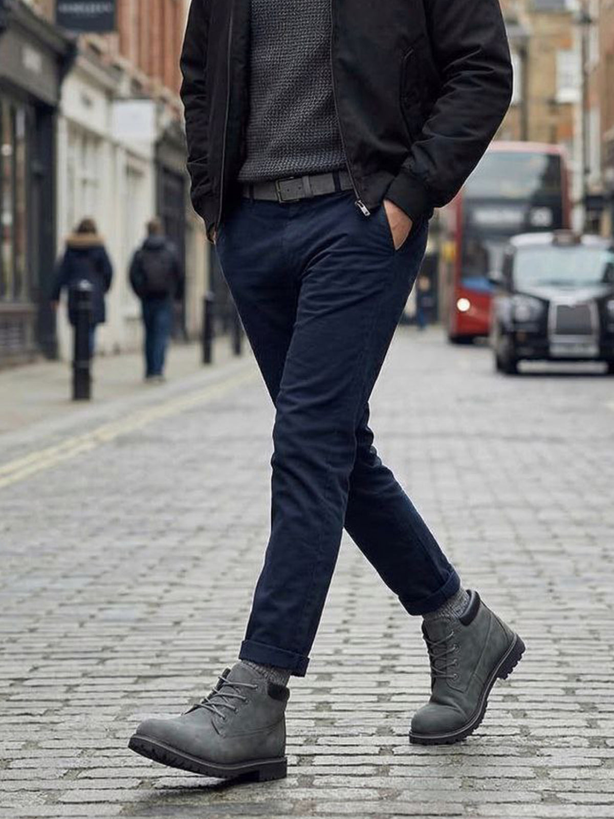 Low Dock Boots in Grey Vegan Suede