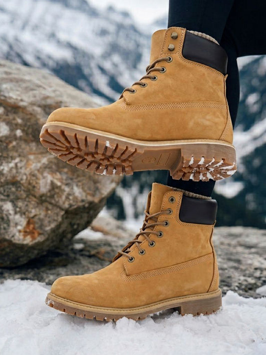 Dock Boots in Tan Vegan Suede