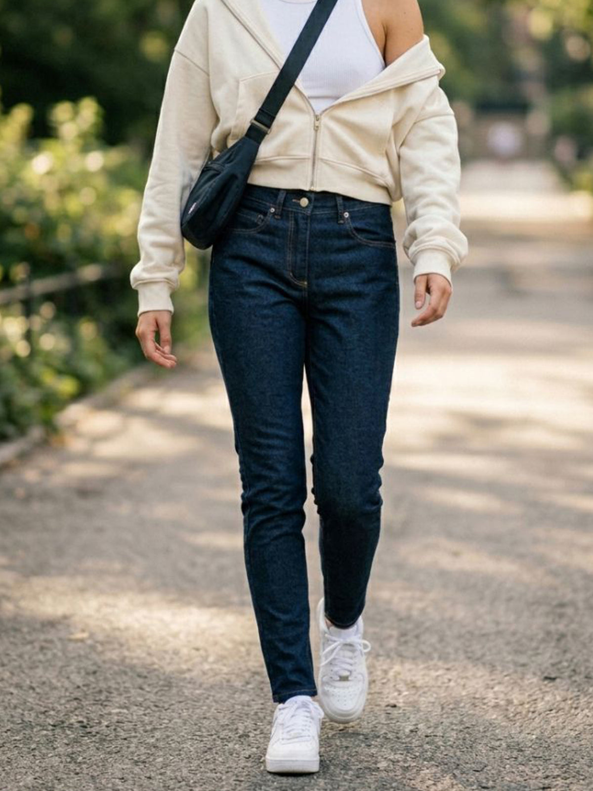 Classic Straight Leg Recycled Denim Jeans in Blue