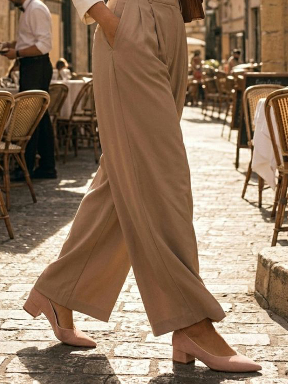 Point Flats in Pink Vegan Suede