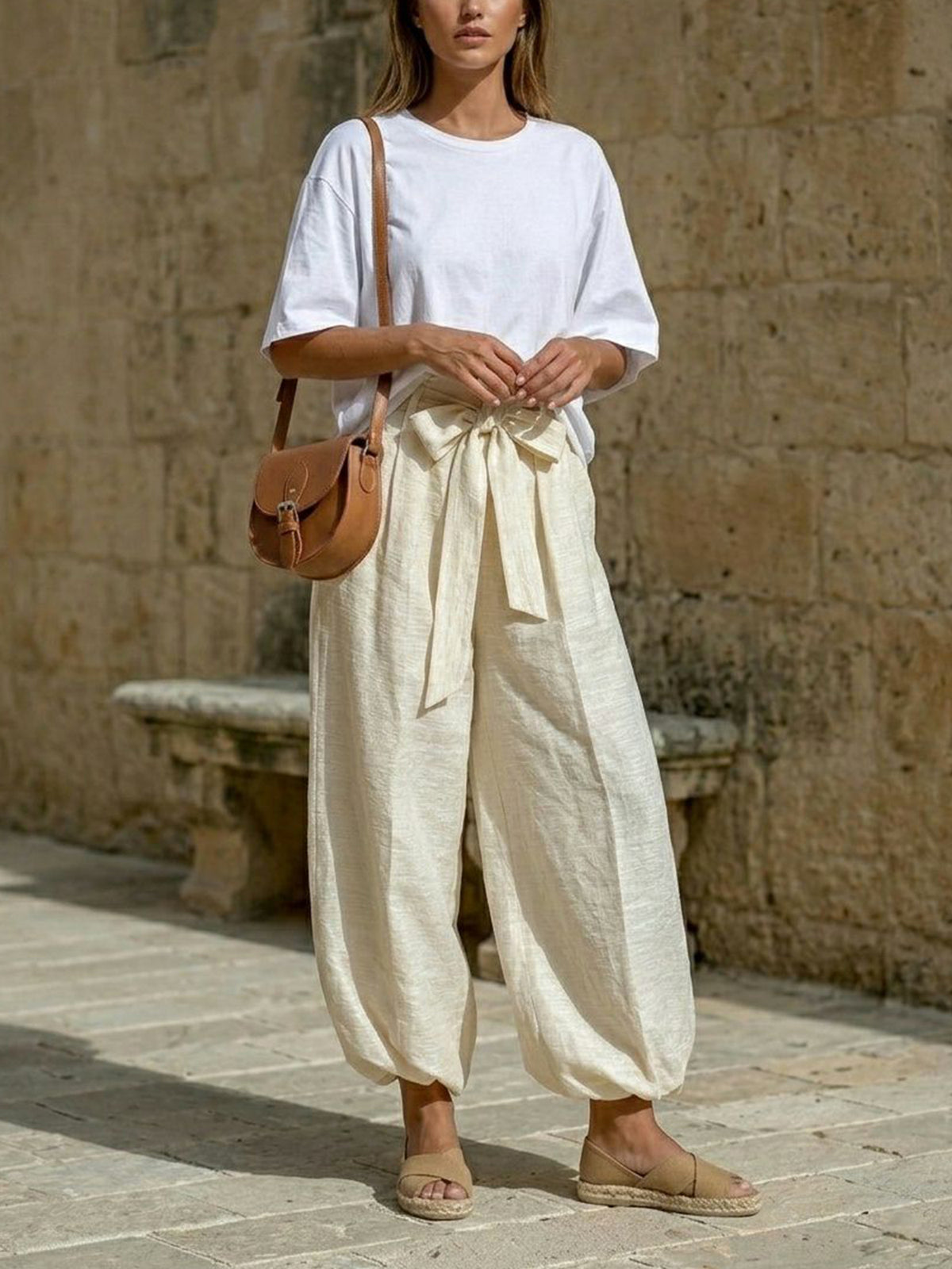 Recycled Espadrille Cross Over Straps