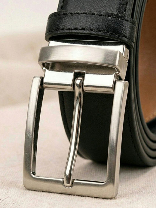 3.5cm Reversible Belt in Black / Tan