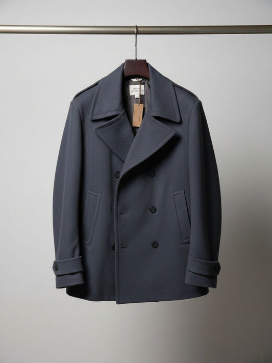 Pea Coat in Navy Blue