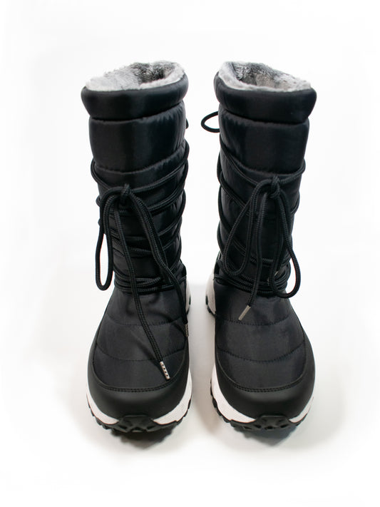 WVSport Quilted Snow Boots in Black