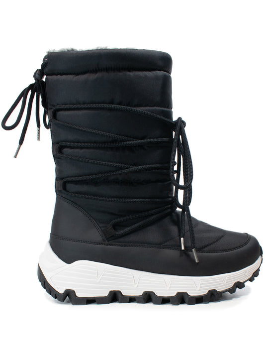 WVSport Quilted Snow Boots in Black