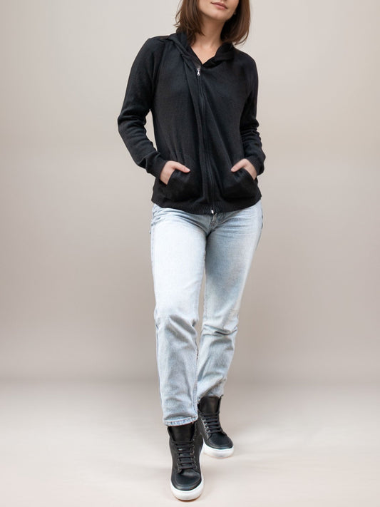 Recycled Knit Tracksuit Bottoms in Grey Knit