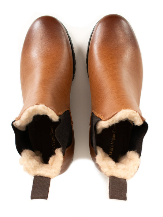 Luxe Insulated Deep Tread Chelsea Boots in Black