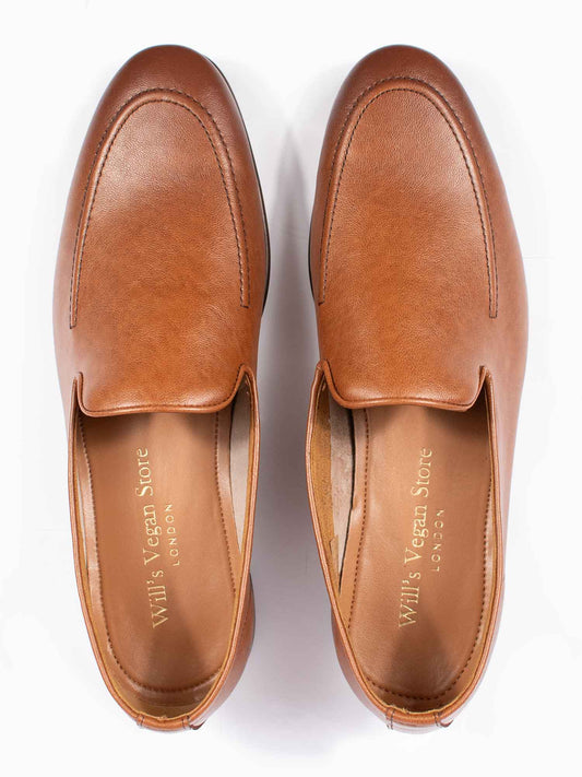 Slip-On Loafers in Tan