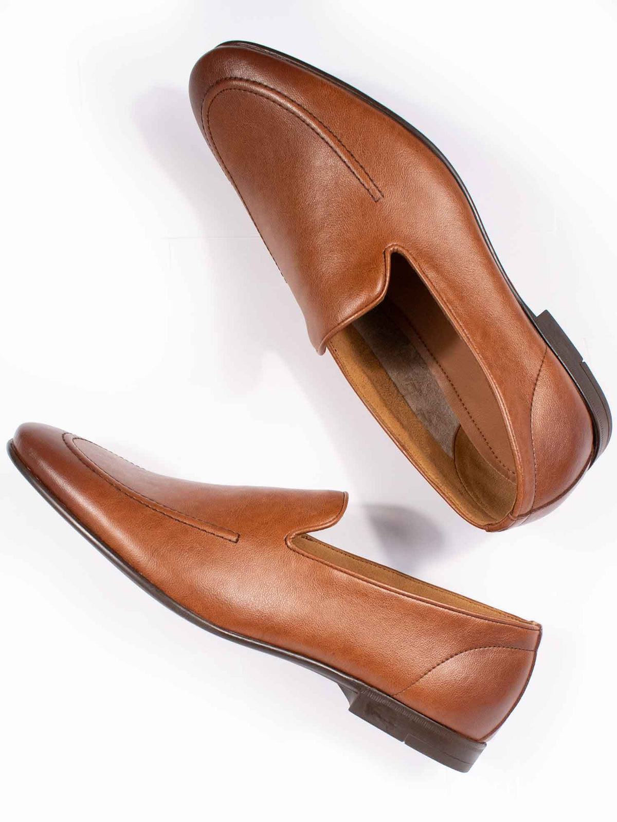 Slip-On Loafers in Tan