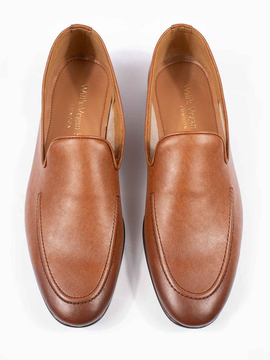 Slip-On Loafers in Tan