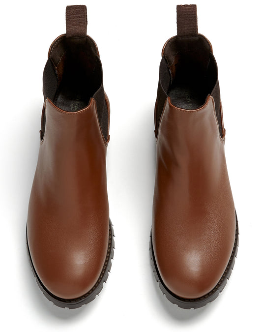 Wide Fit Luxe Deep Tread Chelsea Boots in Black