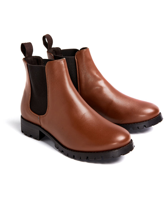 Wide Fit Luxe Deep Tread Chelsea Boots in Black