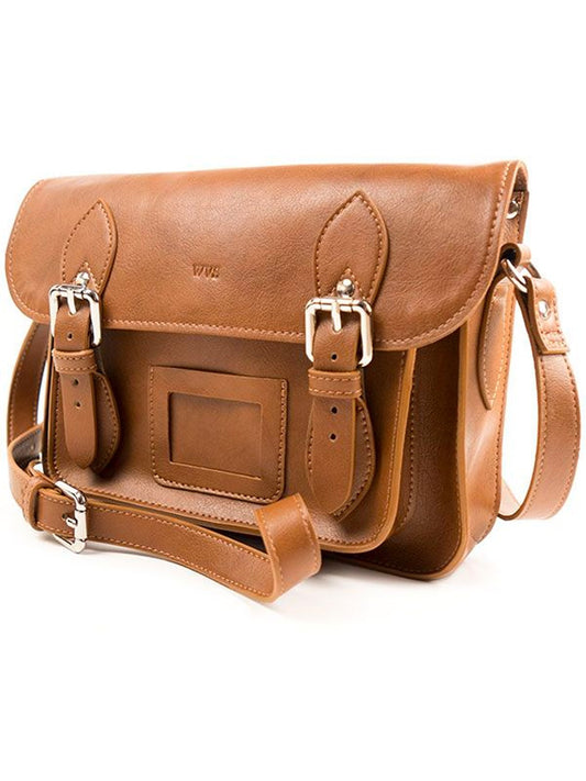 11 Inch Satchel in Tan