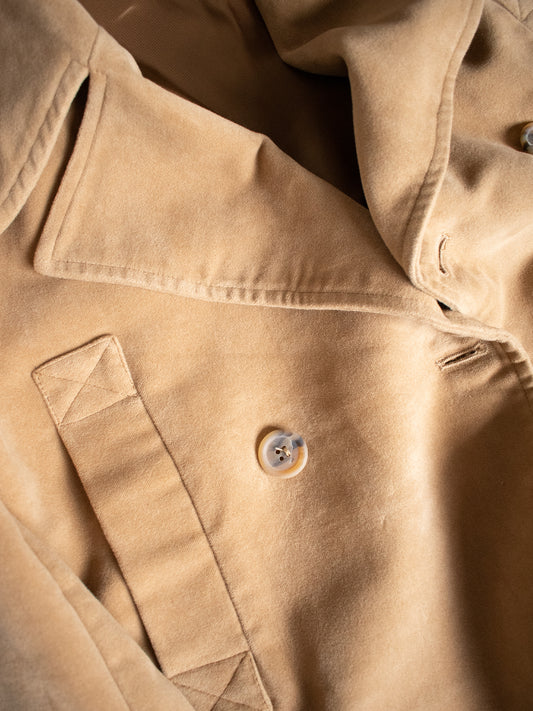 Vegan Wool Oversize Coat in Tan