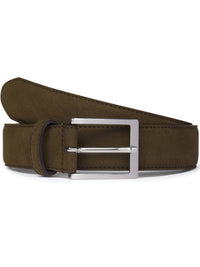 Classic 3.5cm Belt in Dark Brown Vegan Suede
