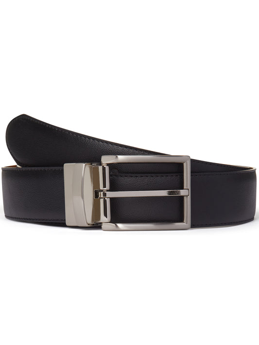 3.5cm Reversible Belt in Black / Tan