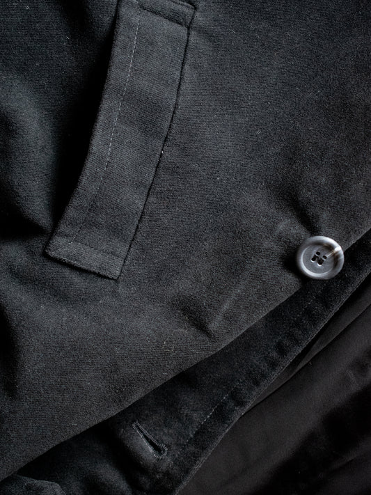 Vegan Wool Luxe Coat in Black