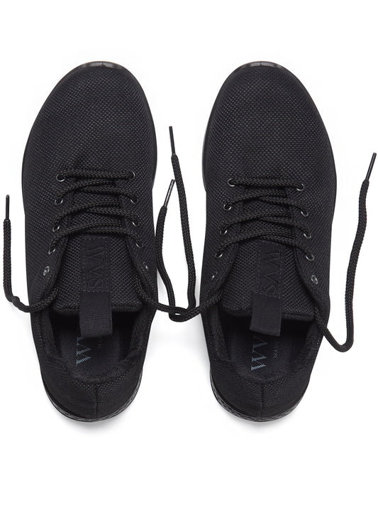 WVSport Recycled Freedom Trainers in Black Mesh Knit