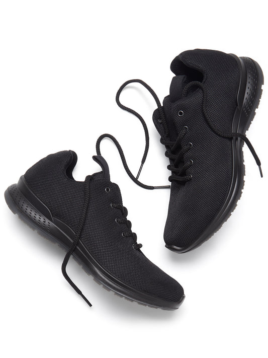 WVSport Recycled Freedom Trainers in Black Mesh Knit